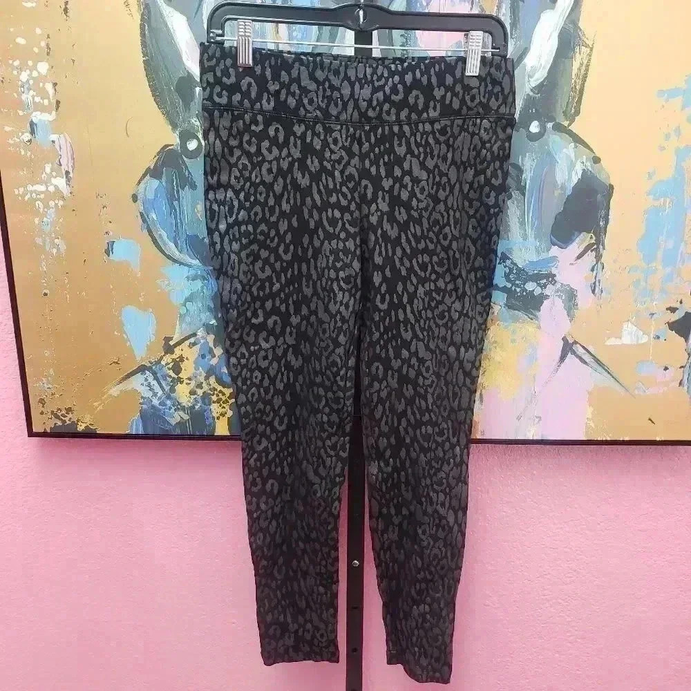 INC Black Animal Print Leggings - Picture 2 of 7